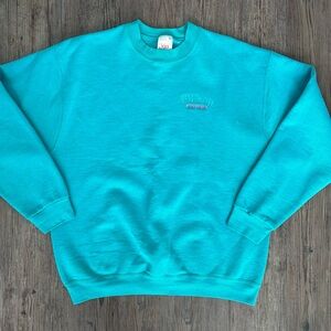 VINTAGE WILSON PRO 5000 TEAL CREWNECK SWEATSHIRT MENS XL